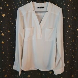 Nine West | Long Sleeve Half-button Blouse L